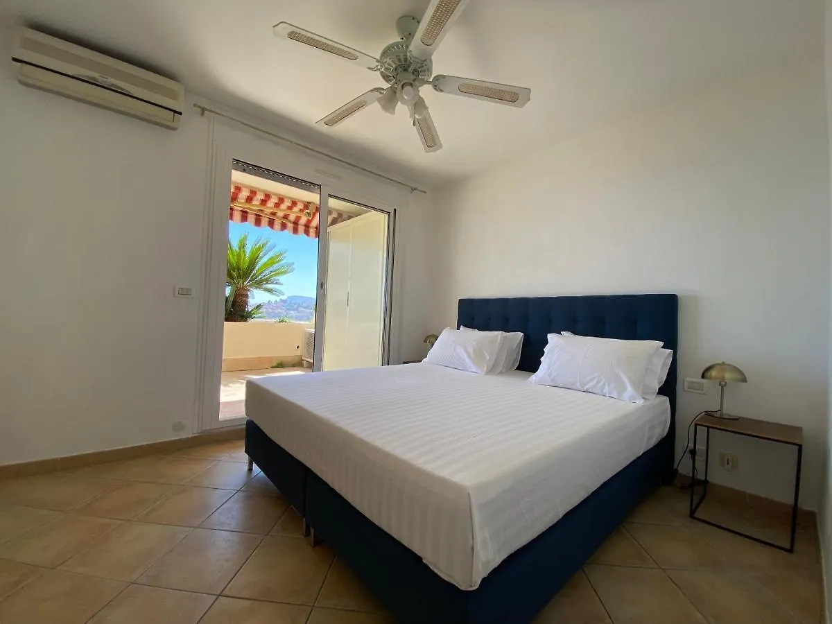 Mansfield Vue Carte Postale Terrasse Piscine Calme Port A 200M A Pied Apartment Menton 0*,